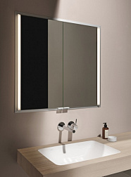 Зеркало Frame 25 80х75 см, белый глянец, с подсветкой 4.0855.3.900.145.1 Laufen